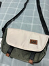 Lee斜挎包男單肩包女學(xué)生休閑通勤運動(dòng)挎包小背包郵差工裝包 米綠色 曬單實(shí)拍圖