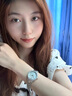 滿(mǎn)天星手表女生日520情人節禮物送女生鑲鉆電子石英表女 白月光鋼帶AR11484 曬單實(shí)拍圖