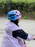 邁飛特兒童自行車(chē)頭盔騎行裝備男女孩騎行山地車(chē)單車(chē)青少年安全帽 漸變藍粉-【超輕航天級材質(zhì)】（3-16歲適用） 曬單實(shí)拍圖