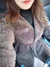 恒源祥皮草外套女顆粒羊剪絨羊羔毛中長(cháng)款領(lǐng)2024新款皮毛一體大衣顯瘦 咖啡色 M 108-119斤 曬單實(shí)拍圖
