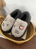 大嘴猴大嘴猴包跟棉拖鞋男款加厚底踩屎感冬天防滑保暖室內居家防滑女士 深灰【抗寒保暖】 42-43 標準碼 曬單實(shí)拍圖