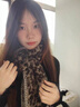 瑜尚臻品圍巾女2025新款冬季保暖圍脖韓版豹紋復古仿羊毛卷高級禮物送女生 黑米駝 曬單實(shí)拍圖