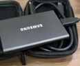 三星（SAMSUNG） 2TB Type-c USB 3.2 移動(dòng)固態(tài)硬盤(pán)（PSSD） T7 灰色 NVMe傳輸速度1050MB/s 手機直連筆記本外接 曬單實(shí)拍圖
