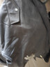 潮牌大碼男裝春秋季鹿皮絨翻領(lǐng)休閑外套夾克男士胖子寬松加肥加大 灰色 6XL 建議270-300斤 曬單實(shí)拍圖