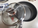 康巴赫平底鍋不粘鍋煎鍋煎炒鍋真鈦無(wú)涂層抗菌316L不銹鋼0涂層 曬單實(shí)拍圖