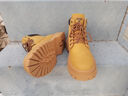 Jeep2026新款馬丁靴男鞋情侶雪地靴秋冬防滑大黃靴防水高幫工裝靴子男 金黃色【加絨款】 P03232581K 42 曬單實(shí)拍圖