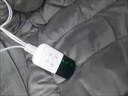 冬季加熱坐墊辦公室汽車(chē)坐墊背靠一體加熱取暖可拆洗發(fā)熱座椅墊 黑灰色 小枕頭 曬單實(shí)拍圖