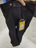 龍牙【張譯同款】二代逆鋒軟殼褲加強版男防風(fēng)褲加厚抓絨戶(hù)外保暖褲子 極夜黑 33 170/86B（高170重146-165） 曬單實(shí)拍圖