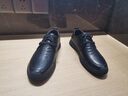七匹狼休閑皮鞋男鞋春季新款透氣防滑軟底休閑鞋耐磨輕便商務(wù)通勤皮鞋男 黑色【標準皮鞋碼】 41 曬單實(shí)拍圖