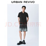 UR夏季新款男裝簡(jiǎn)約polo領(lǐng)棉質(zhì)短袖馬球衫UMB450030 正黑 S 曬單實(shí)拍圖