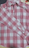 優(yōu)衣庫【驚喜價(jià)】童裝男童女童法蘭絨格子襯衫長(cháng)袖襯衣薄478132 12 桃紅色 160 曬單實(shí)拍圖