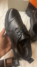 蜻蜓牌商務(wù)皮鞋男士大頭鞋休閑真皮正裝鞋系帶德比男鞋牛皮厚底上班婚鞋 黑色 40 曬單實(shí)拍圖