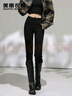 美麗衣櫥（BEAUTIFUL WARDROBE）高腰牛仔褲女款2025秋季新款彈力九分修身顯瘦純色百搭鉛筆小腳褲 曬單實(shí)拍圖