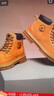 駱駝（CAMEL）【山澤】大黃靴男時(shí)尚馬丁靴男休閑工裝靴 L14W307636 土黃 41 曬單實(shí)拍圖