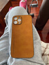 mlnew 蘋(píng)果iPhone12ProMax鏡頭全包手機殼蘋(píng)果12ProMax保護殼小羊皮手機套A2412防摔保護套防滑5G 【琥珀棕】配全屏高清鋼化膜 曬單實(shí)拍圖