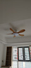 TCL全光譜護眼風(fēng)扇燈客廳吊扇燈餐廳燈風(fēng)扇一體電風(fēng)扇吊燈 吸頂原木色-46寸五葉-變頻-遙控 曬單實(shí)拍圖