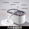 大衛雙驅動(dòng)旋轉拖把桶通用懶人神器免手洗拖地家用一拖凈拖布 配置共6個(gè)拖頭 曬單實(shí)拍圖