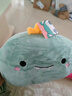 日本進(jìn)口冬天暖手抱枕捂手玩偶冬季可愛(ài)公仔娃娃卡通寶寶女生抱枕 深綠恐龍 30cm*25cm 枕套 約厘米加購收 曬單實(shí)拍圖