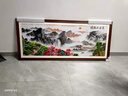 XMSJ升2024繡富春山居圖十字繡成品已繡好的出售手工機繡客廳掛畫(huà)的 升級(框后約200*90cm)100手工成 曬單實(shí)拍圖