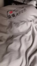浪莎（LangSha）大豆纖維被子冬季加厚保暖棉被芯單雙人被子秋冬被褥毛毯蓋被褥子 可愛(ài)熊貓-淡雅灰【A類(lèi)母嬰級 親膚舒睡】 180*220cm加厚冬被【約重8斤】 曬單實(shí)拍圖