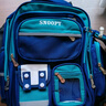 史努比（SNOOPY）小學(xué)生書(shū)包輕便兒童護脊減負雙肩包 一到三年級 寶藍綠小號 曬單實(shí)拍圖