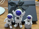 時(shí)貿宇航員擺件太空人模型航天員太空人書(shū)柜桌面玄關(guān)生日禮物蛋糕裝飾 【塑料款】宇航員太空人擺件三個(gè)裝 曬單實(shí)拍圖