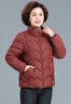 俞兆林（YUZHAOLIN）50歲中年媽媽裝秋冬夾棉外套中老年人女裝棉衣休閑棉服輕薄小棉襖 JF2508-酒紅色 3XL 【建議105-120斤】 曬單實(shí)拍圖