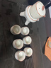 瓷牌茗茶具 汝窯自動(dòng)茶具套裝陶瓷石磨懶人泡茶神器家用防燙功夫茶具整套 米黃汝窯自動(dòng)茶具+茶道 8頭 曬單實(shí)拍圖