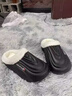 森馬棉拖鞋男款秋冬季2025新款居家加絨保暖棉鞋外穿防滑防水毛絨拖鞋 黑色 42-43 曬單實(shí)拍圖