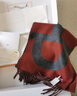 愛(ài)馬仕（HERMES） 新款100%山羊絨圍巾秋冬精美送女友男女同款節日送禮 多色H259116S-04 30*140cm 曬單實(shí)拍圖