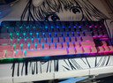 狼蛛（AULA）HERO 84HE磁軸鍵盤(pán)RT電競游戲75配列客制化機械有線(xiàn)RGB霓虹燈箱五層填充網(wǎng)頁(yè)驅動(dòng)無(wú)畏契約8K回報率 白紫燈塔鍵帽【玉皇磁軸】-碳纖維定位板 無(wú)規格 曬單實(shí)拍圖