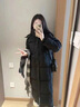 斷碼清倉2026新款冬季羽絨服男款高充絨量過(guò)膝長(cháng)款男女同款厚外套 黑色 男女同款 2XL 適合130到150斤穿 曬單實(shí)拍圖