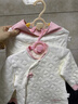 優(yōu)奇嬰兒保暖套裝夾棉秋冬裝分體寶寶衣服高腰護肚兩件套秋冬季 曬單實(shí)拍圖