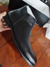CDGLVCK&LEER意大利風(fēng)品牌馬丁靴男加絨保暖真皮短靴男士中幫皮靴冬季商務(wù)正裝 黑色 40 奢侈品牌 曬單實(shí)拍圖