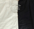 Calvin Klein內衣男士?jì)杉b簡(jiǎn)約舒適圓領(lǐng)ck純棉打底家居睡衣短袖T恤NP2153O WBI-太空黑/月光白 M 曬單實(shí)拍圖