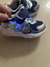 江博士秋季男女童發(fā)光卡通學(xué)步鞋 魔術(shù)貼兒童運動(dòng)鞋 休閑國貨兒童鞋 藍/銀 23 碼 腳長(cháng)約13.4-14.1 曬單實(shí)拍圖