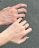 Grace Girl桔?；ㄇ閭H戒指輕奢小眾首飾高級感對戒七夕情人節禮物送女友老婆 連理枝情侶對戒 曬單實(shí)拍圖