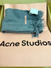 Acne Studios男女同款 純色流蘇雙面羊毛圍巾披肩CA0210 灰色 曬單實(shí)拍圖