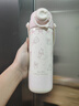 暢印可愛(ài)大容量保溫杯女生高顏值新款316不銹鋼水杯帶吸管杯子手提 粉色小貓【雙飲口+便攜手提】 500ml 曬單實(shí)拍圖