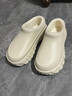 斐力健棉拖鞋女士冬季防滑厚底拖鞋女秋冬棉鞋情侶毛毛鞋加絨保暖拖鞋男 卡其【5CM厚底 防水保暖】 38-39 【適合37-38運動(dòng)鞋碼】 曬單實(shí)拍圖
