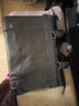 袋鼠男士真皮時(shí)尚手提包大容量商務(wù)休閑A4公文包筆記本包單肩包斜挎包 黑色加大 送手包 可放15.6寸電腦 曬單實(shí)拍圖
