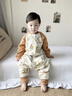 安旦嬰幼兒竹棉紗布睡袋輕芯杜邦棉冬季夾棉兒童長(cháng)袖分腿睡袋防踢被 薄夾棉-秋日彼得兔 M碼（推薦身高80-90cm） 曬單實(shí)拍圖