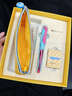 畢加索（pimio）鋼筆小學(xué)生3-6年級可換墨囊入門(mén)練字筆正姿鋼筆文具禮盒套裝生日禮物卡通小怪獸系列 601 戈尼青紫（筆袋禮盒）送墨囊30支 曬單實(shí)拍圖