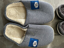 胖東來(lái)加大碼棉拖鞋男士冬季家居家用室內防滑加厚底保暖毛同款 雙色標淺藍 37-38 38-39【適合腳】 曬單實(shí)拍圖