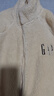 GAP男女裝抱抱絨字母logo抓絨立領(lǐng)外套休閑上衣609070 米色 M (170/92A) 亞洲尺碼 曬單實(shí)拍圖