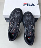 斐樂(lè )（FILA）男女同款跑步鞋舒適輕便慢跑透氣休閑運動(dòng)鞋百搭掠奪者情侶鞋 黑/中灰-BM【男款】 41 曬單實(shí)拍圖