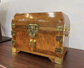 夢(mèng)佳家畫(huà)金絲楠木首飾盒收納盒帶鎖復古珠寶箱中式高檔飾品盒子結婚禮物 金絲楠木[小葉楨楠]首飾盒 曬單實(shí)拍圖