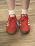 adidas「T頭鞋」VL COURT復古休閑板鞋德訓鞋男女阿迪達斯輕運動(dòng) 淺猩紅/暖香草色/黃色   37 曬單實(shí)拍圖