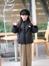MQDMINI[后背小翅膀]女童羽絨服冬裝中小童連帽保暖外套女孩時(shí)尚上衣 曬單實(shí)拍圖