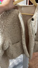 茵曼2025冬季女裝新款皮毛一體圓領(lǐng)羊羔絨外套軟糯糯毛茸茸上衣 米杏色 M 曬單實(shí)拍圖